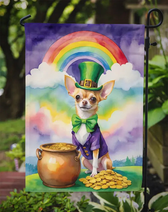 Chihuahua St Patrick's Day Garden Flag Caroline's Treasures