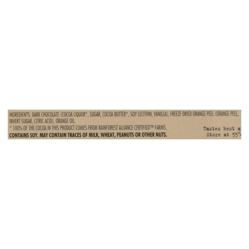 Chocolove Xoxox - Premium Chocolate Bar - Dark Chocolate - Orange Peel - 3.2 Oz Bars - Case Of 12 Chocolove Xoxox