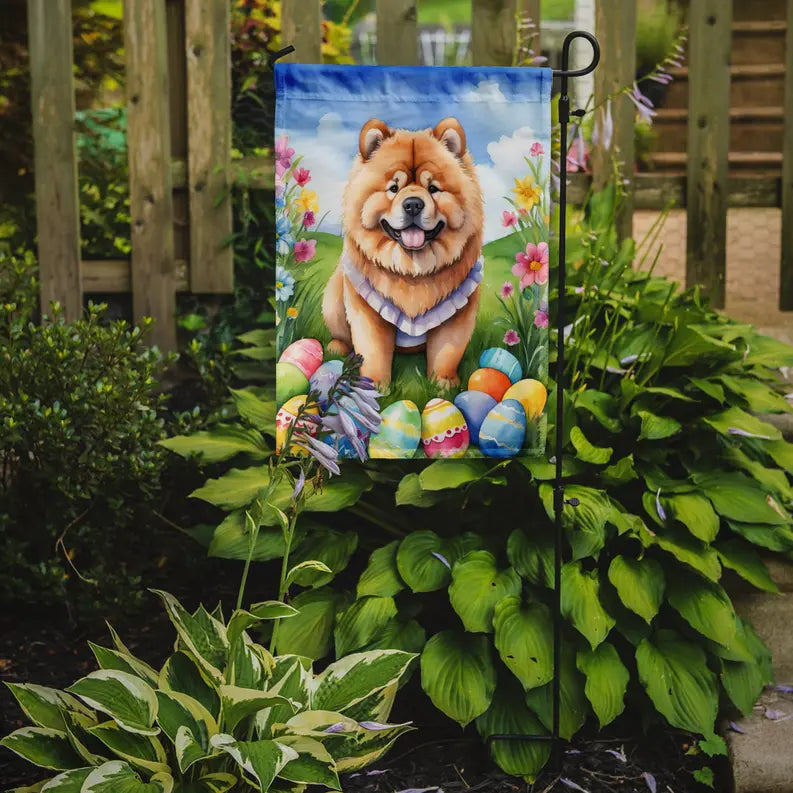 Chow Chow Easter Egg Hunt Garden Flag Caroline's Treasures