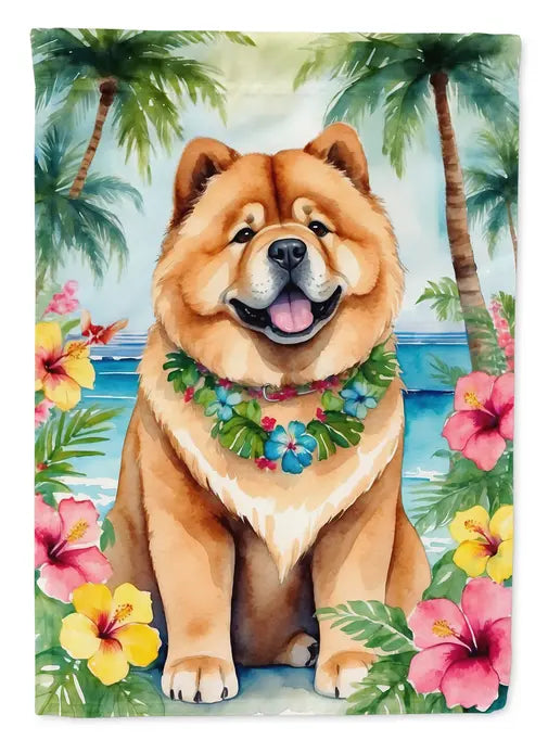 Chow Chow Luau Garden Flag Caroline's Treasures