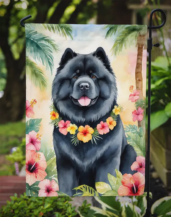 Chow Chow Luau Garden Flag Caroline's Treasures