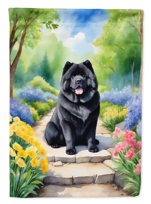 Chow Chow Spring Path Garden Flag Caroline's Treasures