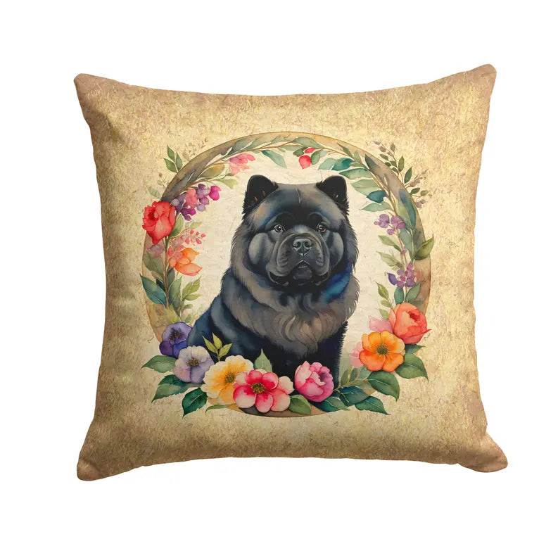Chow Chow and Flowers Foam Coasters Caroline's Treasures