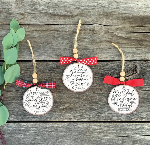 Christmas Ornament Rustic Tree God Bless Dicksons Inc