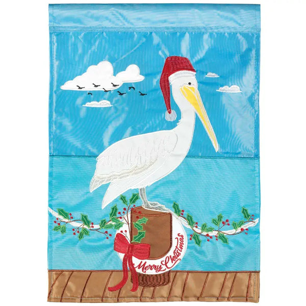Christmas Pelican Flag Poly Garden Dicksons Inc