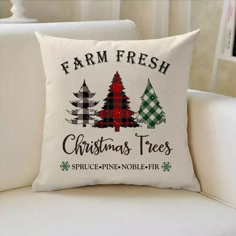Christmas Throw Pillow Covers, 18X18In Delmar Décor