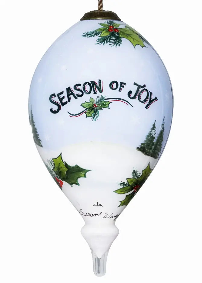 Christmas gifts car Hand Painted Glass Ornament Inner Beauty Gifts