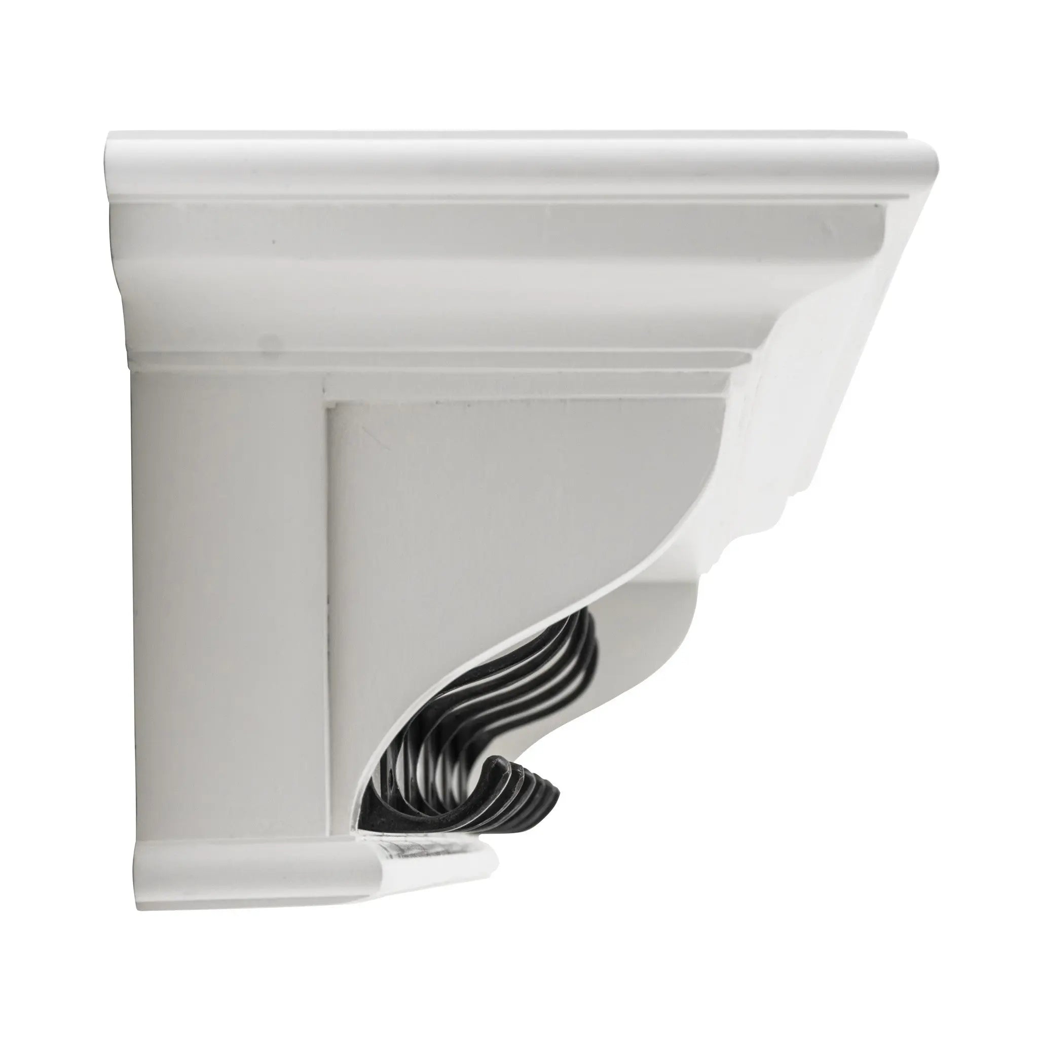 Classic White Wood Wide Six Hook Coat Rack Homeroots Organization