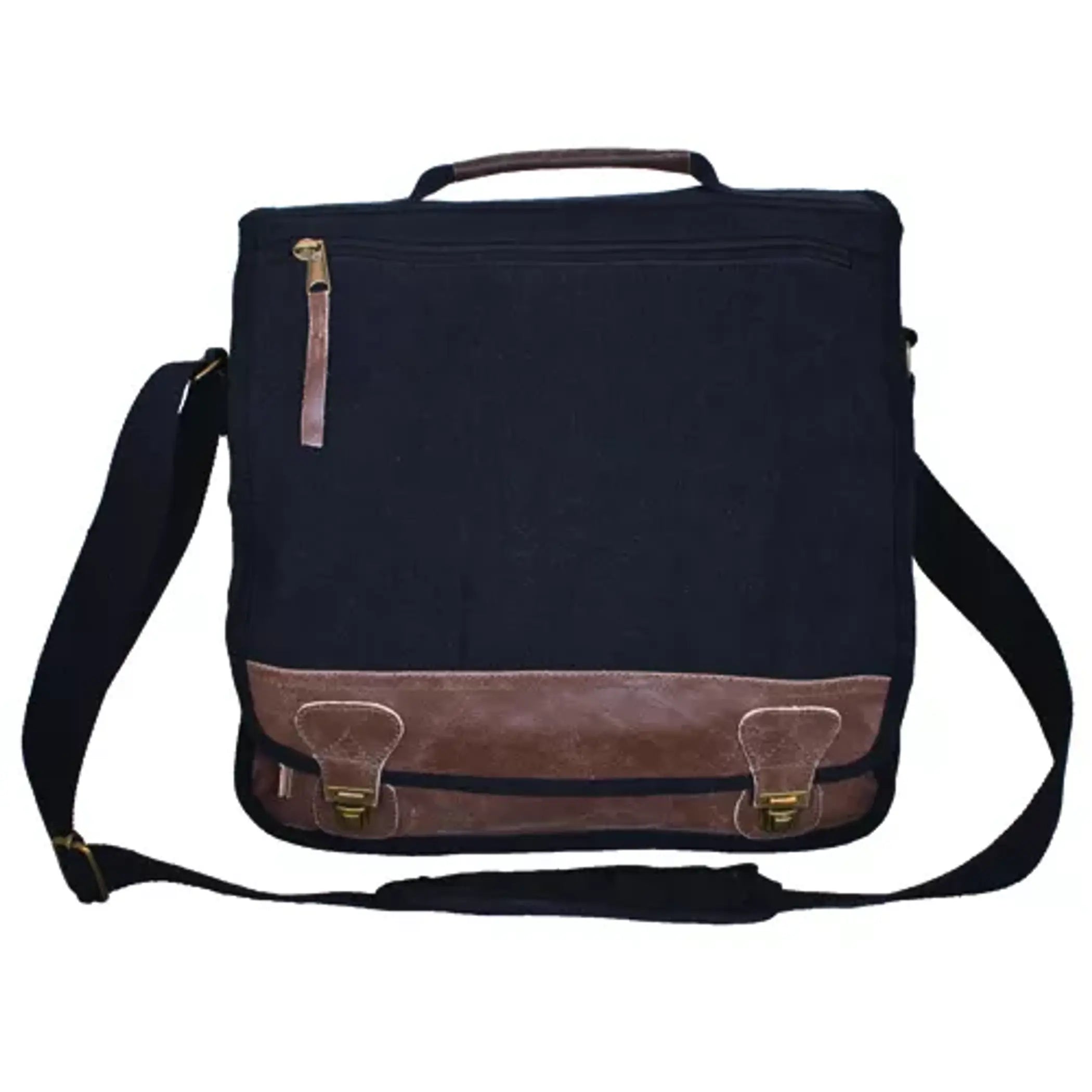 "Classic" Euro-Style Messenger Bag - Black Fox Outdoor