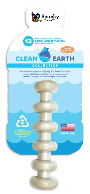 Clean Earth Recycled Stick Spunky Pup Dog Toys