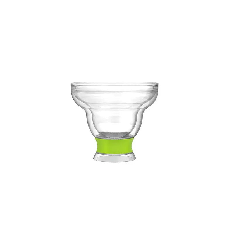 Clear And Green Tritan Plastic Unique Shape Stemless Margarita Glass Homeroots Kitchen & Dining
