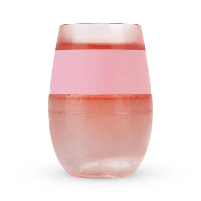 Clear And Pink Tritan Plastic Convex Curve Shape Stemless All Purpose Wine Glass Homeroots Kitchen & Dining