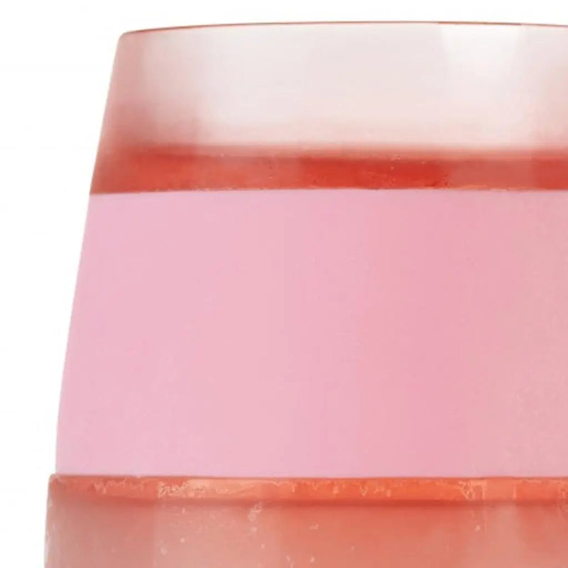 Clear And Pink Tritan Plastic Convex Curve Shape Stemless All Purpose Wine Glass Homeroots Kitchen & Dining