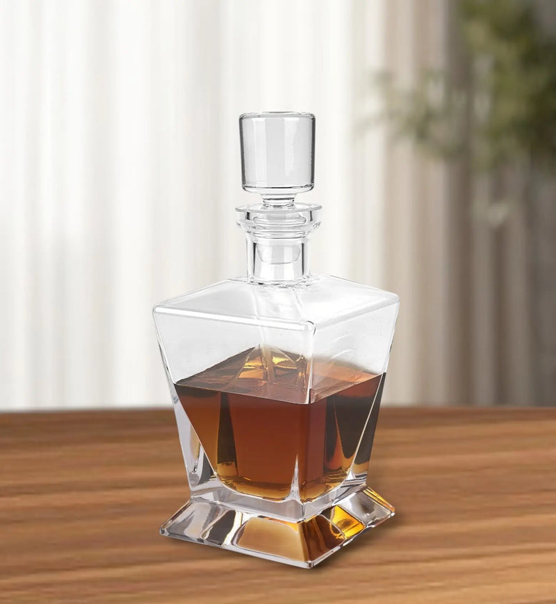Clear Crystal Angular Shape Stemless Decanter Homeroots Kitchen & Dining