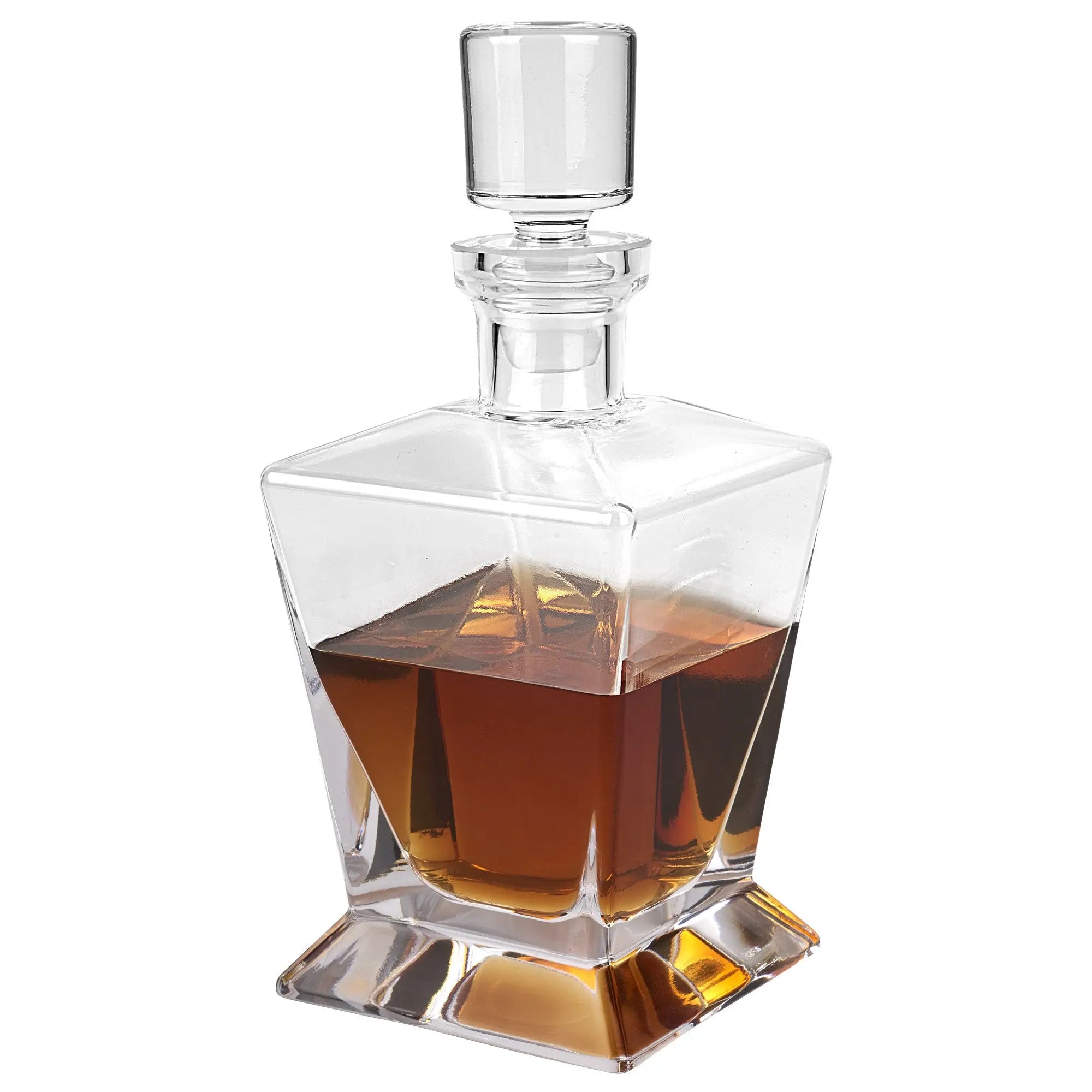 Clear Crystal Angular Shape Stemless Decanter Homeroots Kitchen & Dining