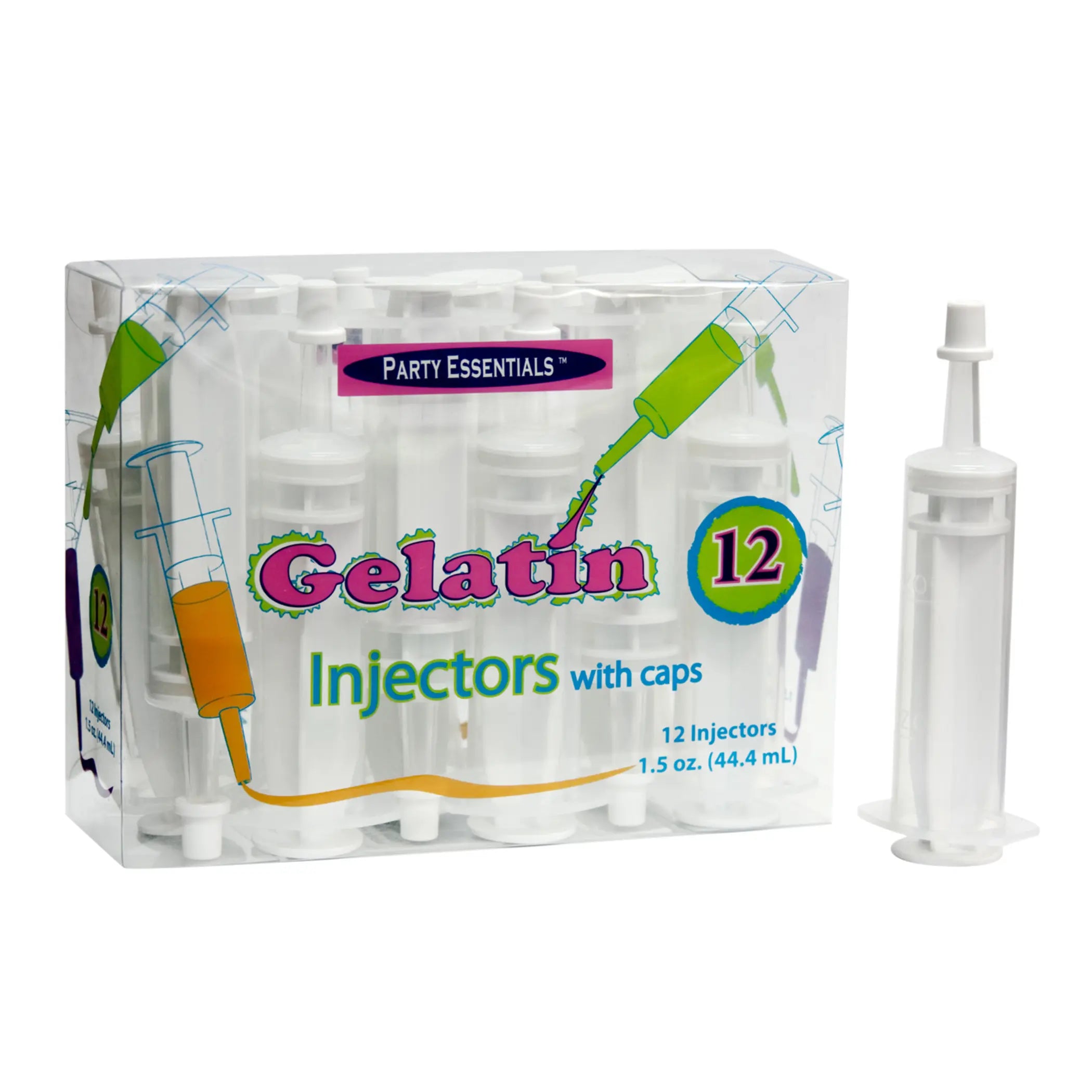 Clear Jello Injectors w/ Cap Distributed