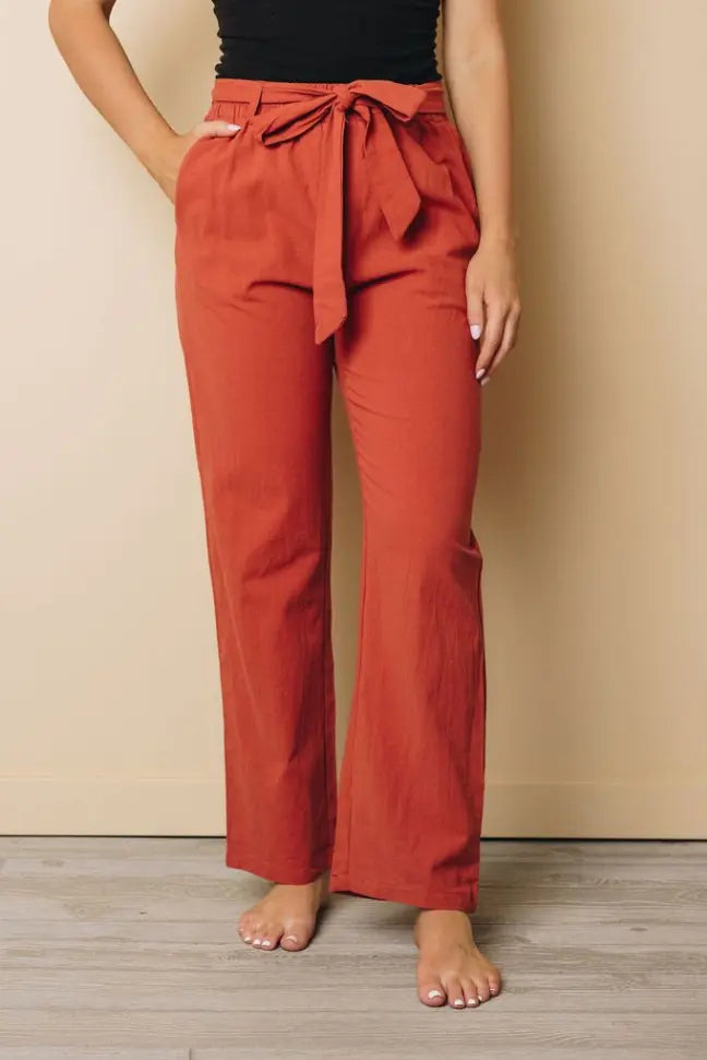 Clorinda Wide Leg Pants Stay Warm in Style