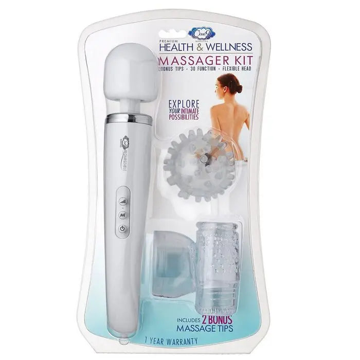 Cloud 9 Health & Wellness Wand Kit 30 Function White Cloud 9 Novelties