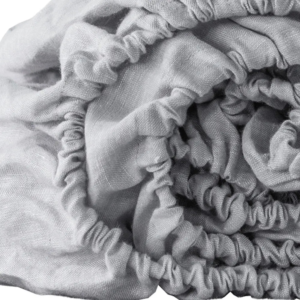 Cloud Linen Twin Fitted Sheet Homeroots Bed & Bath