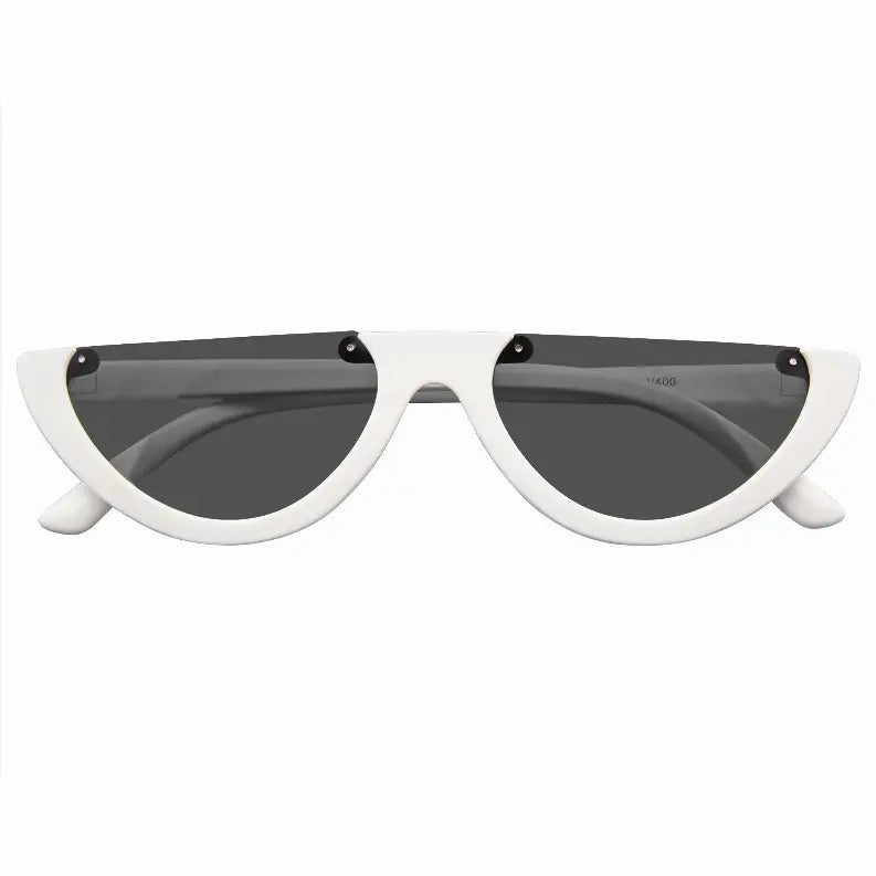 Clout Goggles Cat Eye Sunglasses Vintage Half Mod Style Retro Sunglasses Sunglass Memphis