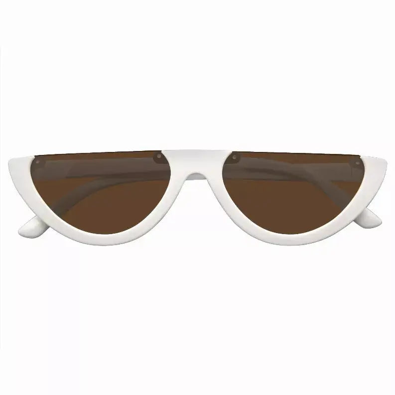 Clout Goggles Cat Eye Sunglasses Vintage Half Mod Style Retro Sunglasses Sunglass Memphis