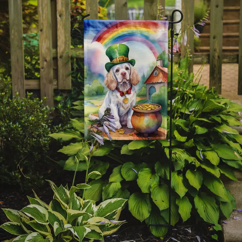 Clumber Spaniel St Patrick's Day Garden Flag Caroline's Treasures