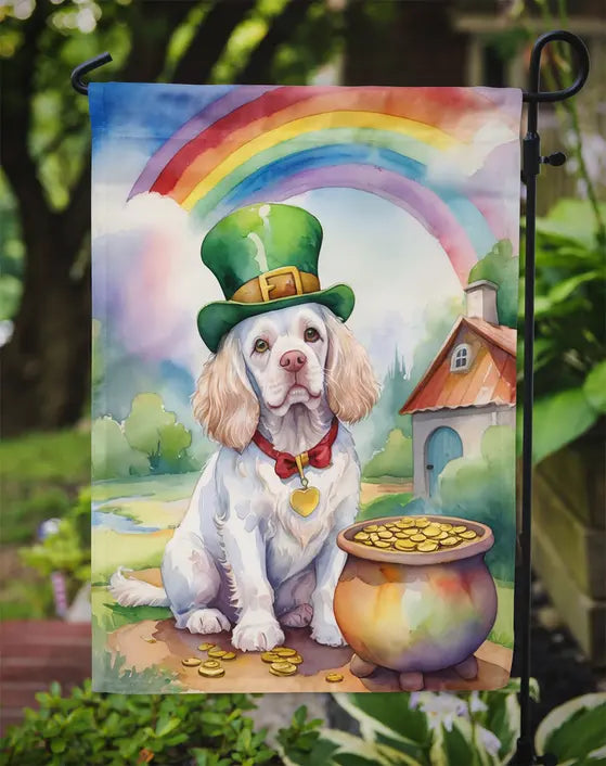 Clumber Spaniel St Patrick's Day Garden Flag Caroline's Treasures