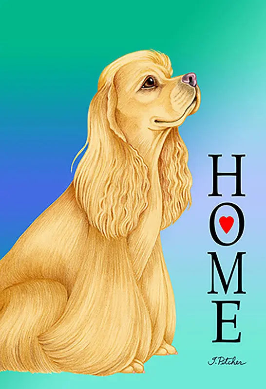 Cocker Spaniel Buff - Tomoyo Pitcher Home Garden Flag Best of Breed