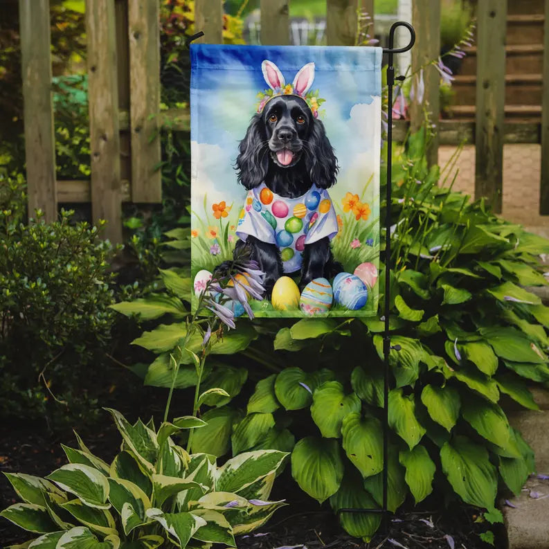 Cocker Spaniel Easter Egg Hunt Garden Flag Caroline's Treasures