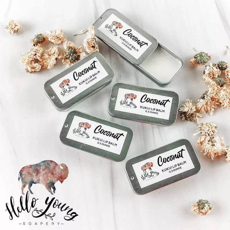 Coconut Kuikui Lip Balm Hello Young Soapery