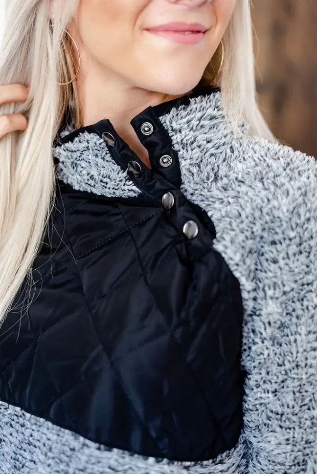 Coffee Break Fleece Sweater Stay Warm in Style