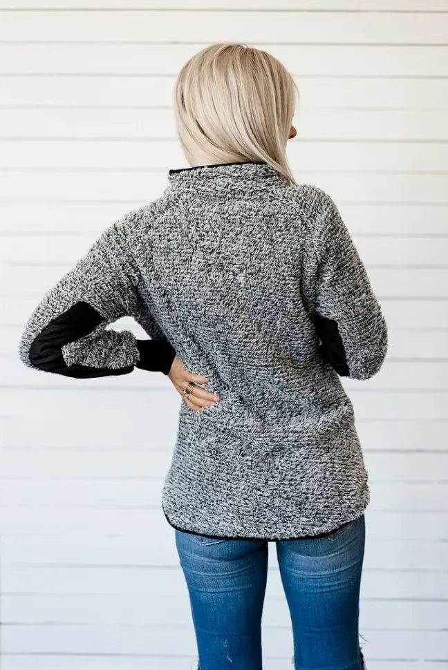Coffee Break Fleece Sweater Stay Warm in Style