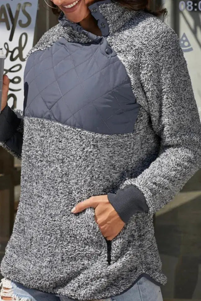Coffee Break Fleece Sweater Stay Warm in Style