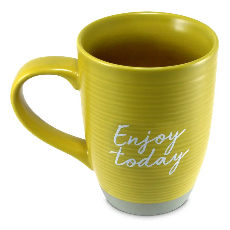Coffee Mug Enjoy Today Mustard Yellow Dicksons Inc