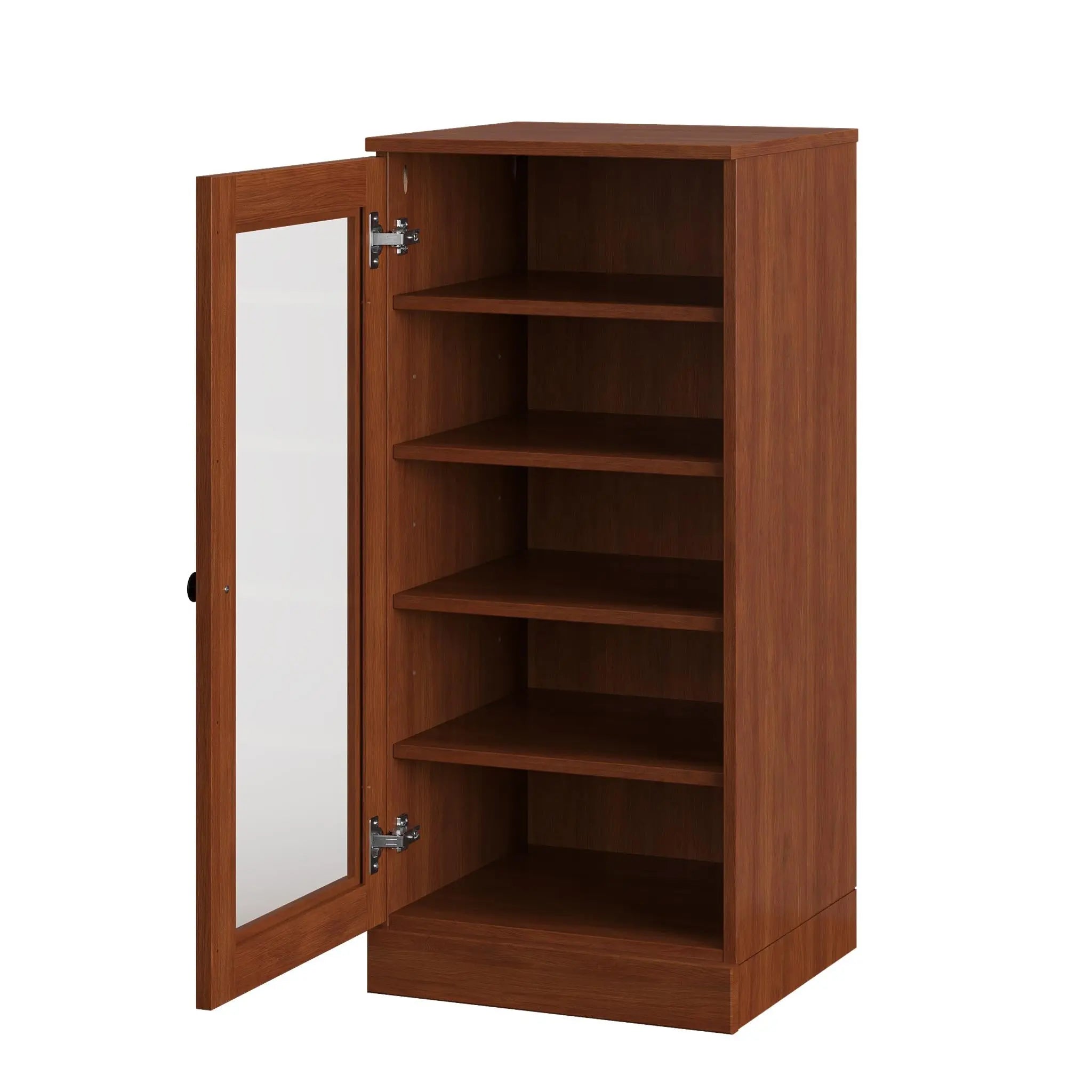 Coffee Ten Pair Solid WoodShoe Storage Cabinet Homeroots Organization