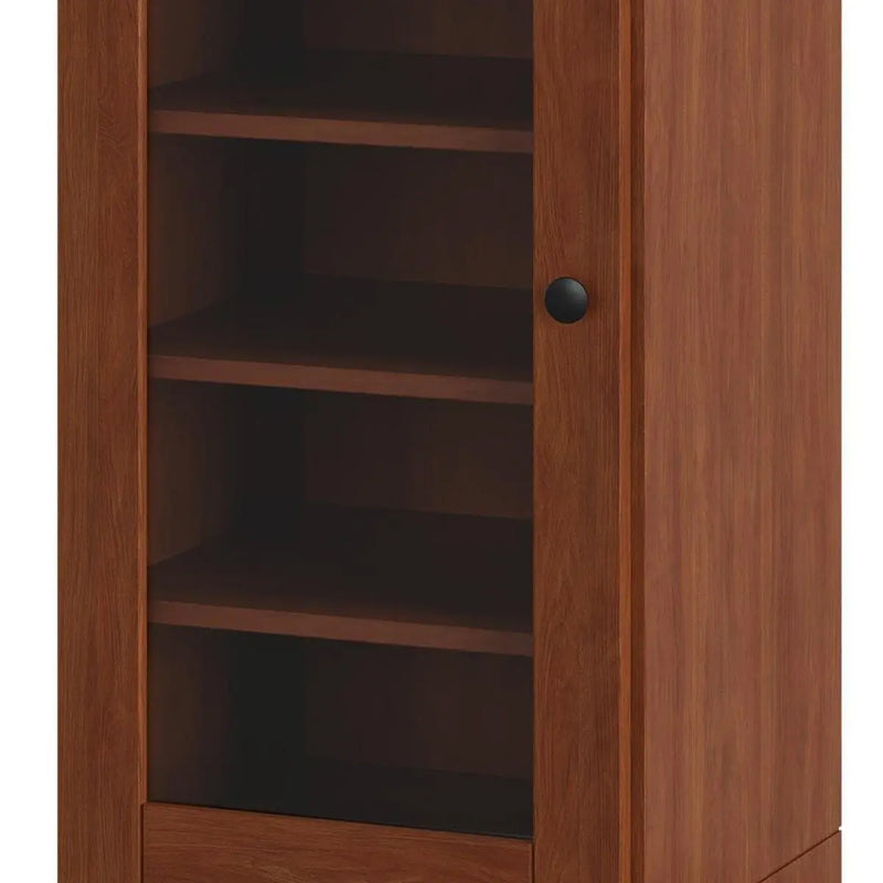 Coffee Ten Pair Solid WoodShoe Storage Cabinet Homeroots Organization