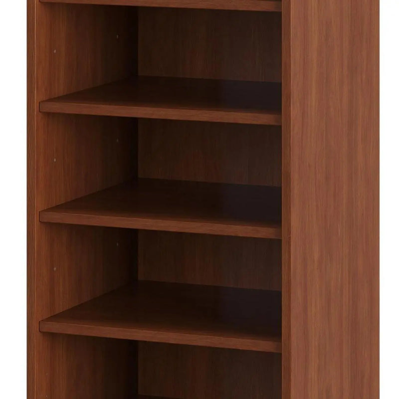Coffee Ten Pair Solid WoodShoe Storage Cabinet Homeroots Organization