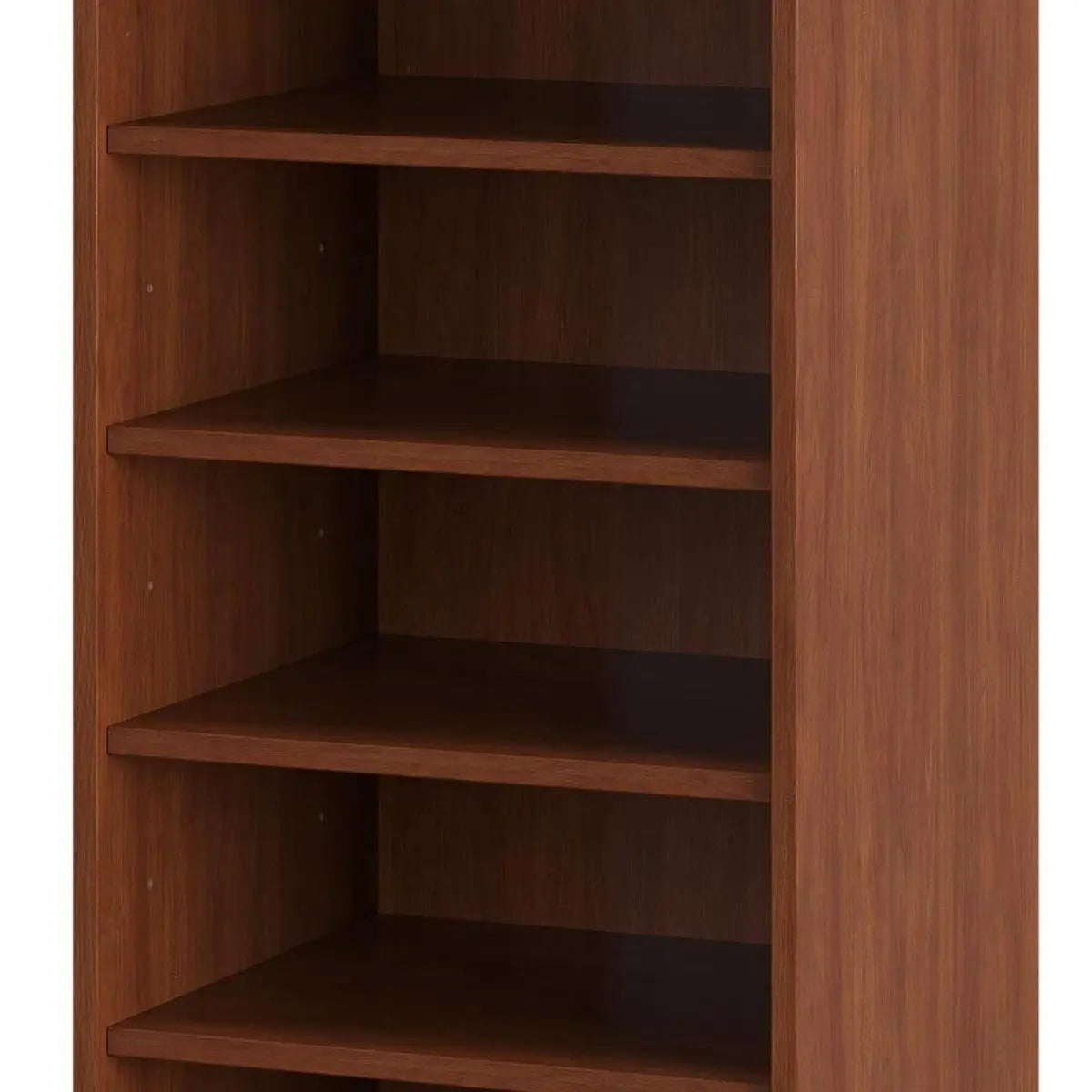 Coffee Ten Pair Solid WoodShoe Storage Cabinet Homeroots Organization