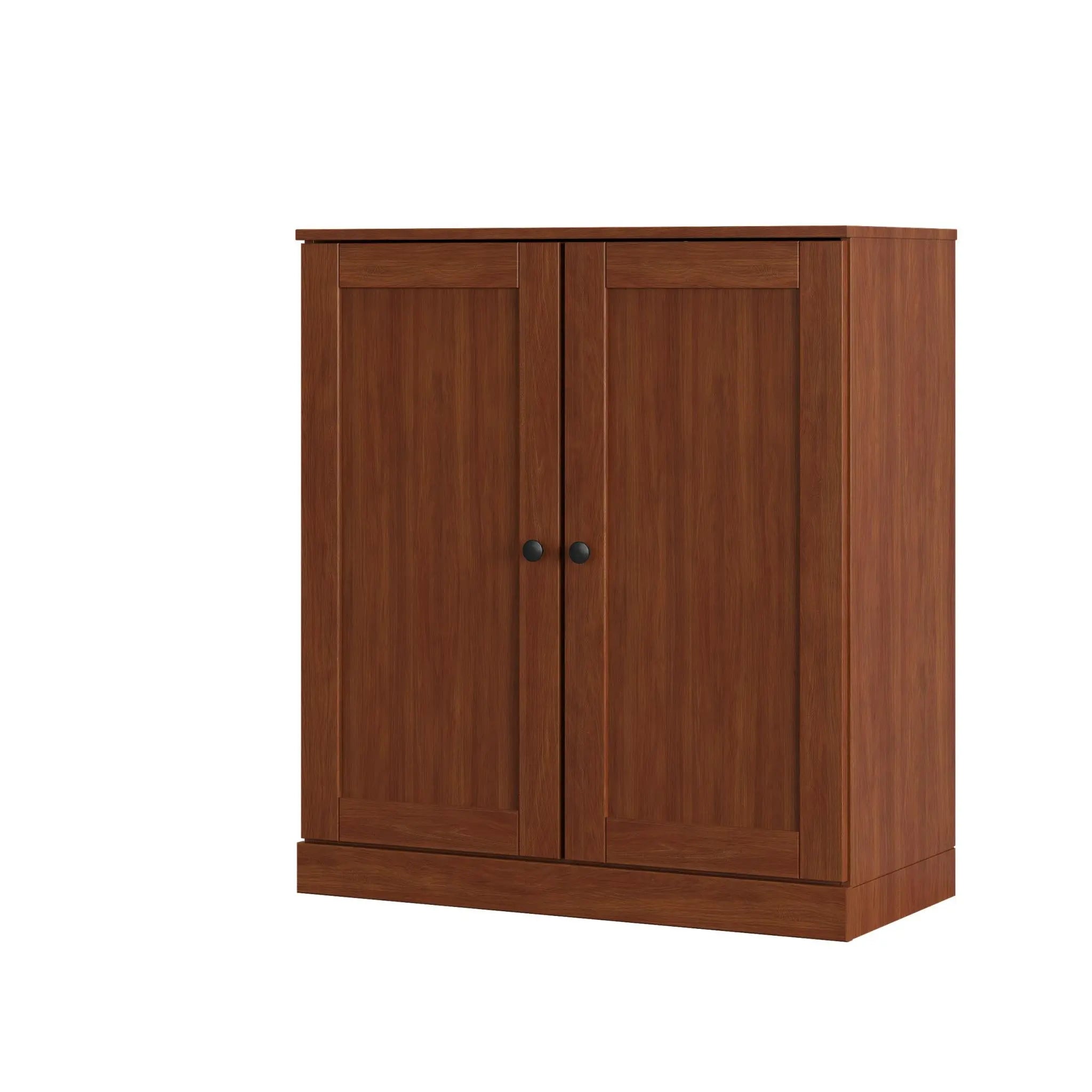 Coffee Twenty Pair Solid WoodShoe Storage Cabinet Homeroots Organization