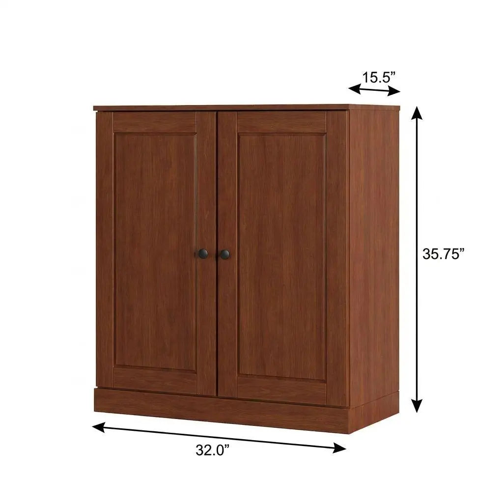Coffee Twenty Pair Solid WoodShoe Storage Cabinet Homeroots Organization