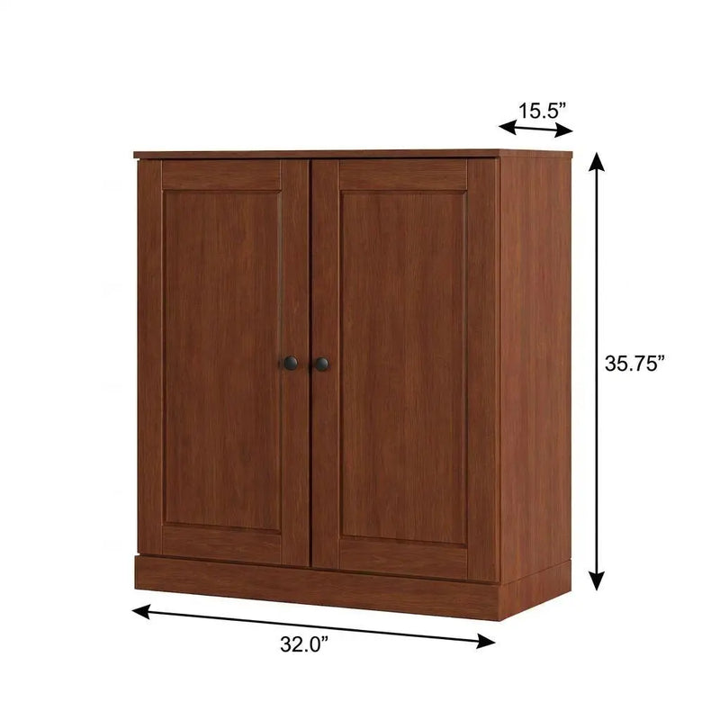 Coffee Twenty Pair Solid WoodShoe Storage Cabinet Homeroots Organization