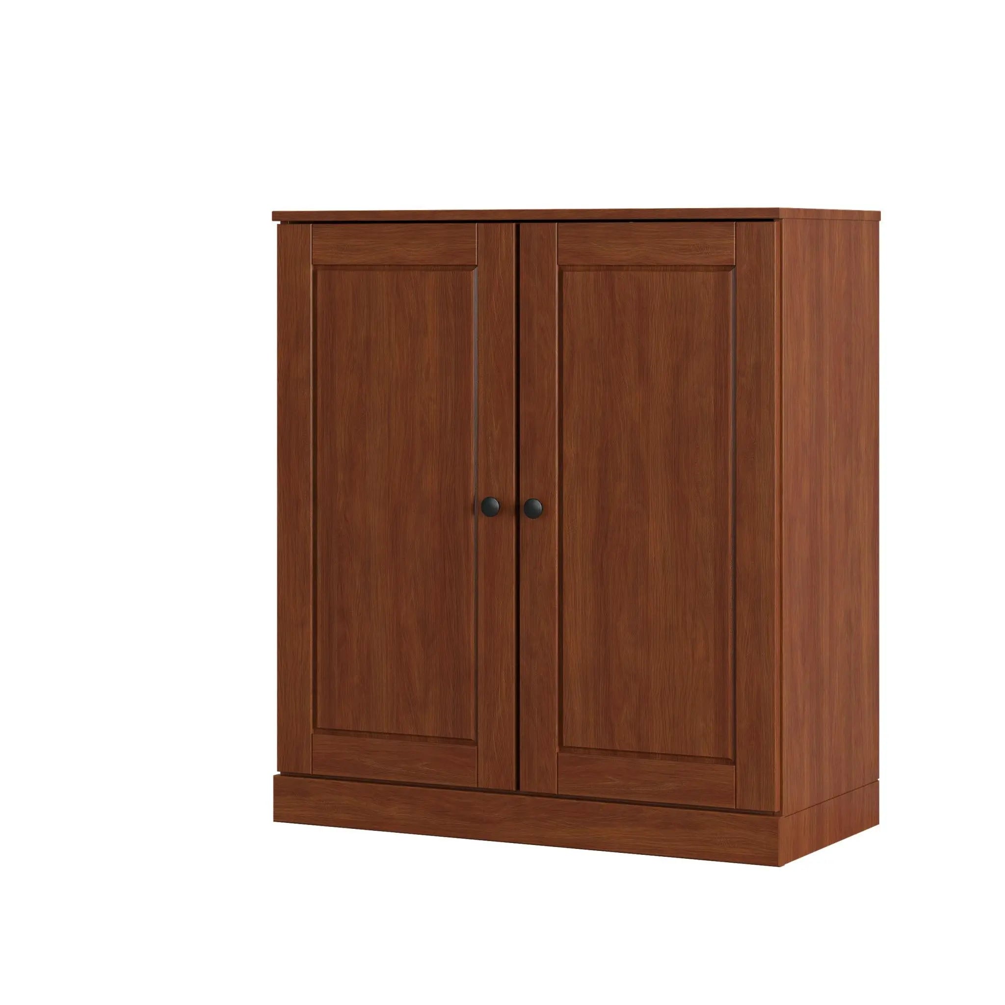 Coffee Twenty Pair Solid WoodShoe Storage Cabinet Homeroots Organization