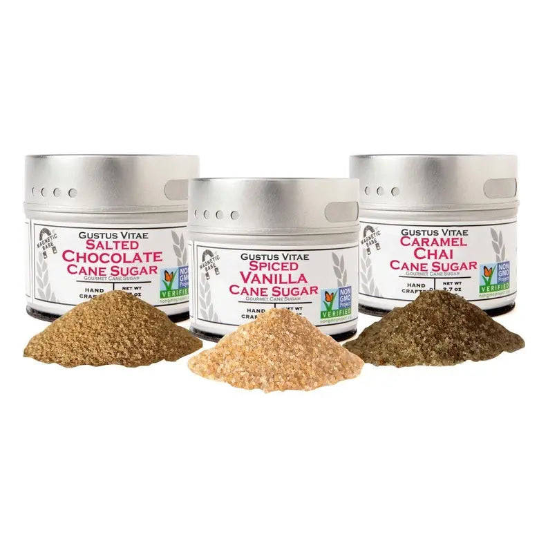 Coffee's BFF - 3 Artisan Infused Cane Sugars Gustus Vitae