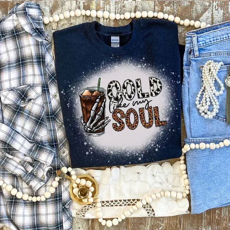 Cold Like My Soul Shirt Bleached CK's Boutique