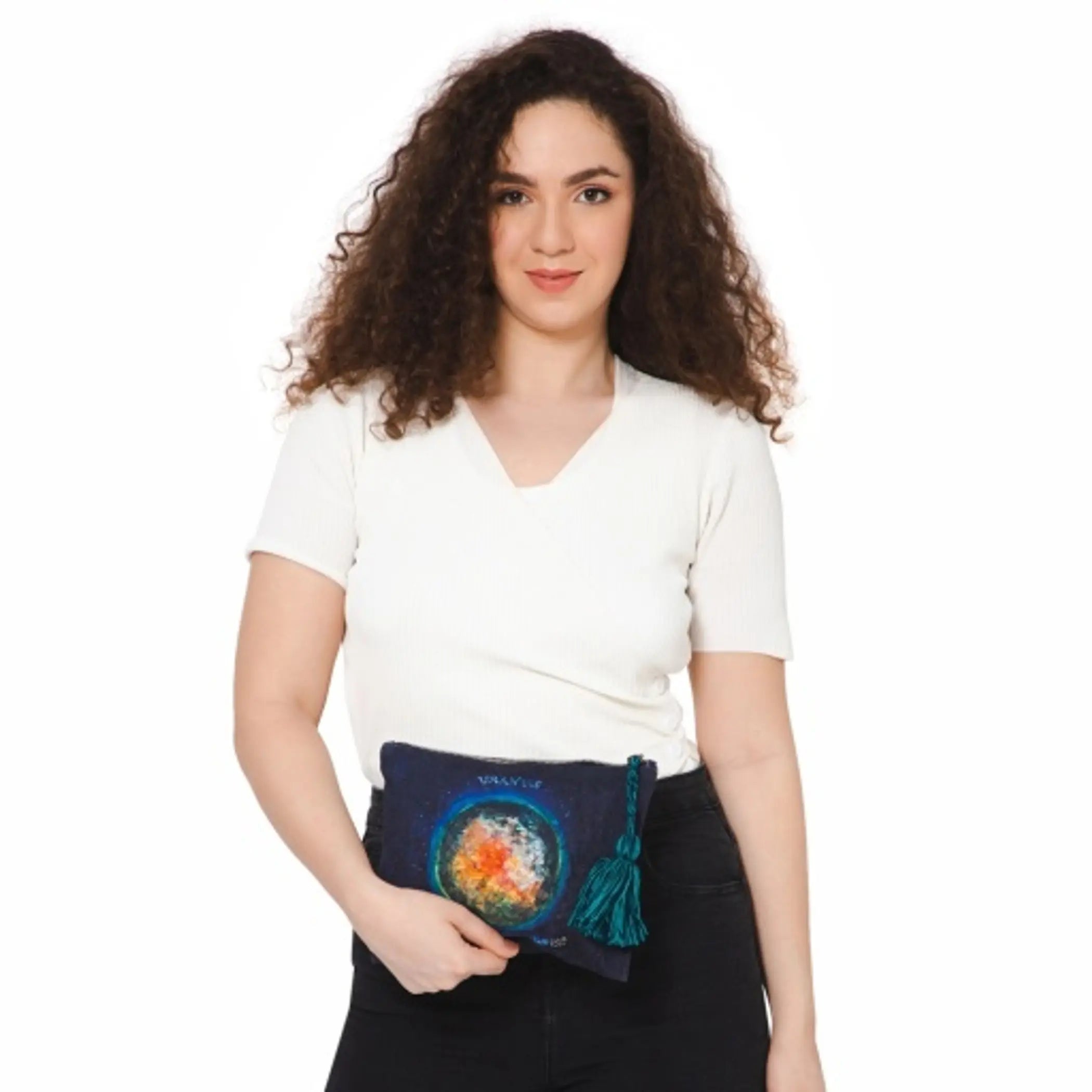 Colette Miller It'S Getting Weird Out Here Print Travel Pouch Vismaya