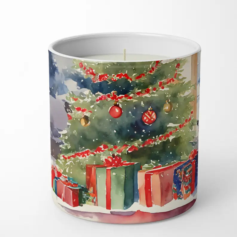 Collie Cozy Christmas Decorative Soy Candle Caroline's Treasures