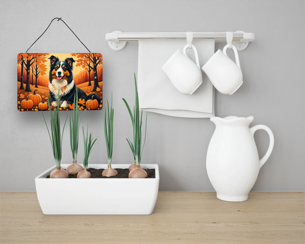 Collie Fall Wall or Door Hanging Prints Caroline's Treasures