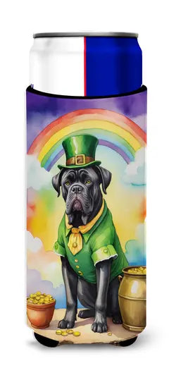 Collie St Patrick's Day Hugger for Ultra Slim Cans Caroline's Treasures