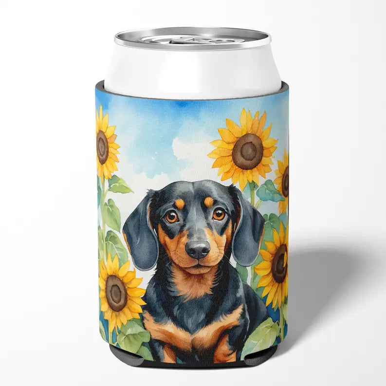 Collie in Sunflowers Pair of Pot Holders Caroline's Treasures
