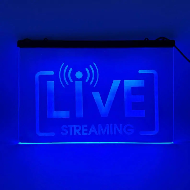 Color Changing LED Live Streaming Sign The 308 Collective